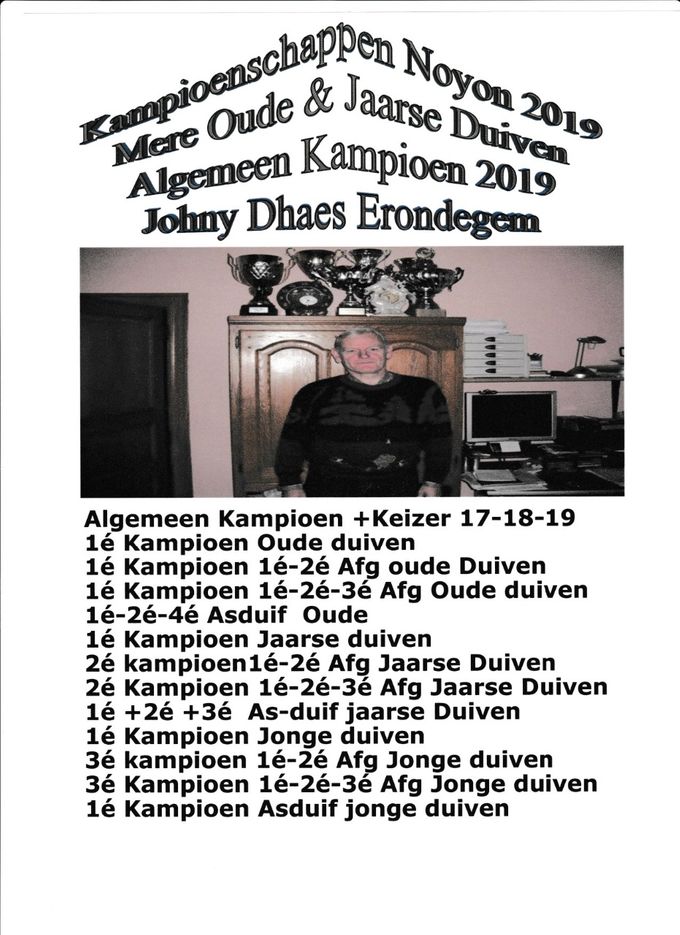 Kampioenschappen 2019 
het lokaal Mere 